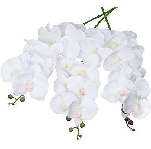 Shacos Tallos De Orquídeas Artificiales Juego De 3 Orquídeas 0
