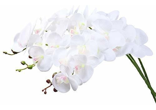 Shacos Tallos De Orquídeas Artificiales Juego De 3 Orquídeas 1