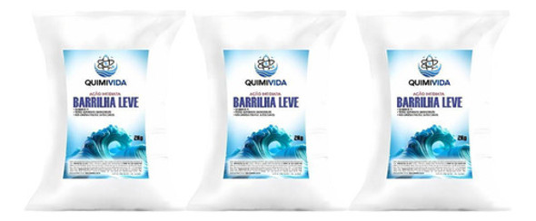 Kit Barrilha Leve 6kg Elevador De Ph Piscina - Quimivida 0