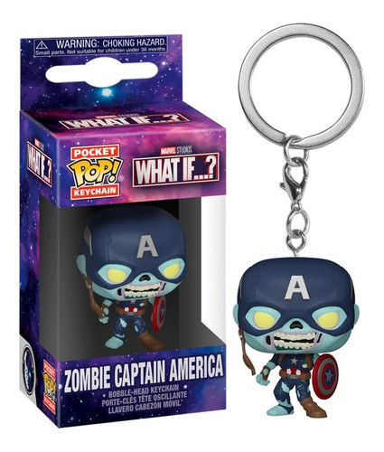 Llavero Funko Pocket Pop! What If? Zombie Captain America 0