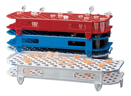 Estante Tipo Grade Para 60 Tubos De Ensaio De 16 Mm Kartell 0