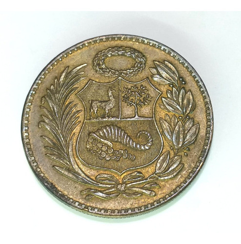 Antigua Moneda De 1 Sol De Oro Perú Año 1959 1