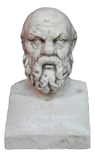 Busto Sócrates Estatua Cemento Adorno Figura Apoya-libros 0