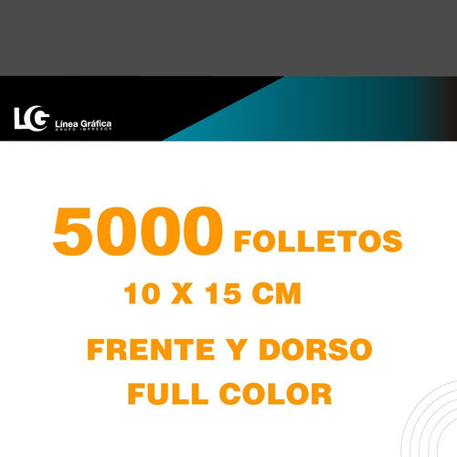 5.000 Folletos / Volantes Impresión Full Color Ambos Lados. 1