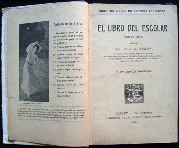 Antiguo Libro El Libro Del Escolar Pablo Pizzurno 47n 938 1
