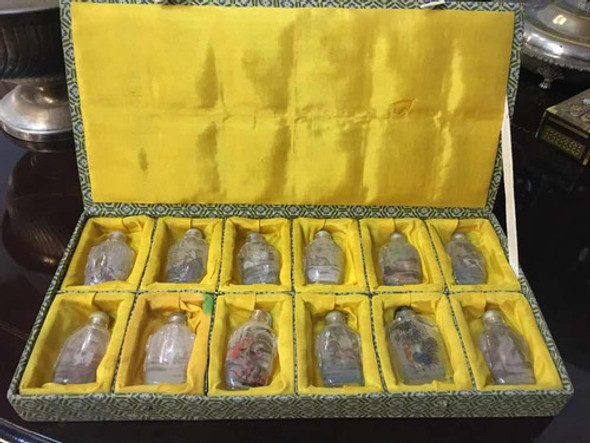 Perfumeros Snuff Bottle Antiguos Juego Completo Miniaturas 0