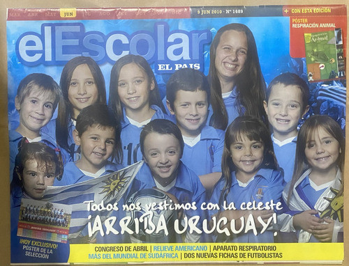 El Escolar Junio Mundial 2010 Fútbol Uruguayo S/poster Cr7b3 0