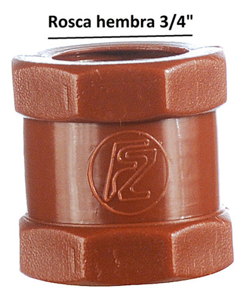 Cupla De Polipropileno H-h 3/4 Pulgada Para Agua Pack X10 Un 1 Cupla De Polipropileno H-h 3/4 Pulgada Para Agua Pack X10 Un 1