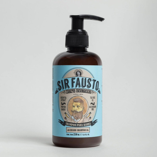 Sir Fausto Men S Culture Shampoo Hidratante Para Barba 250ml 0