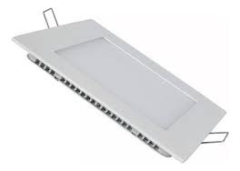 Plafón Cuadrado Led Embutir 9w - Luz Fría 1