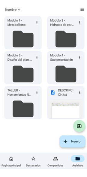 Curso Intensivo De Nutrición Deportiva 1