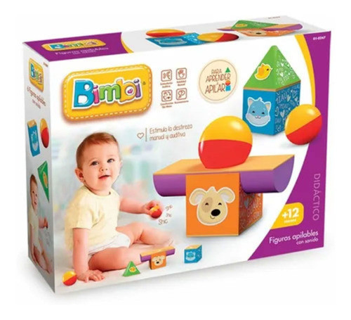 Playset Bimbi Figuras De Colores Apilables Con Sonido Origin 0
