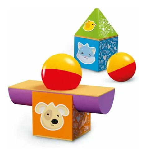 Playset Bimbi Figuras De Colores Apilables Con Sonido Origin 1