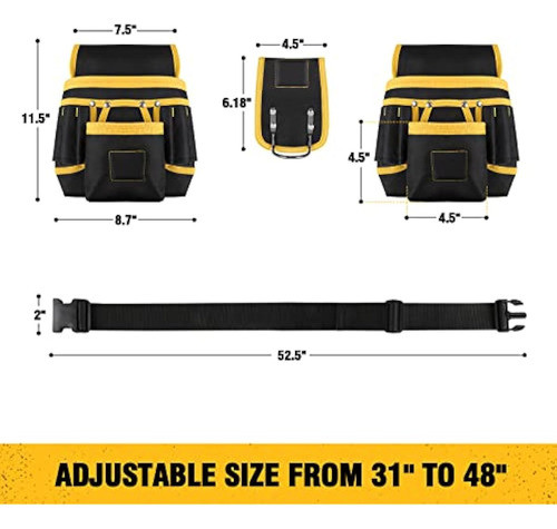 Uup - Cinturón De Herramientas, Bolsa Magnética 1
