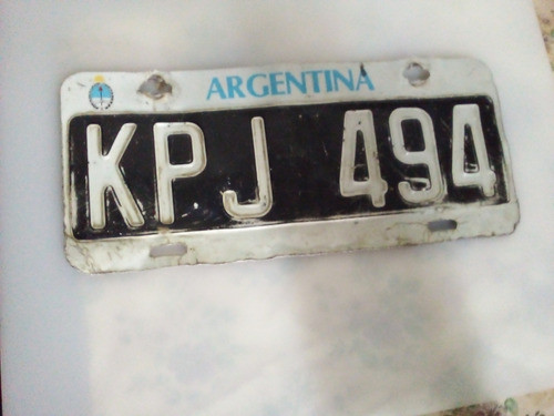Chapa Patente Buenos Aires 0