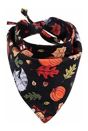 Kzhareen Bandana De Perro De Accion De Gracias Reversible T 0