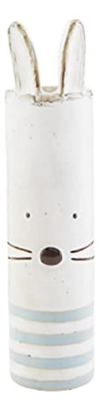 Mud Pie Easter Bunny Bud Vase, Azul, 7  X 2  De Diámetro 0
