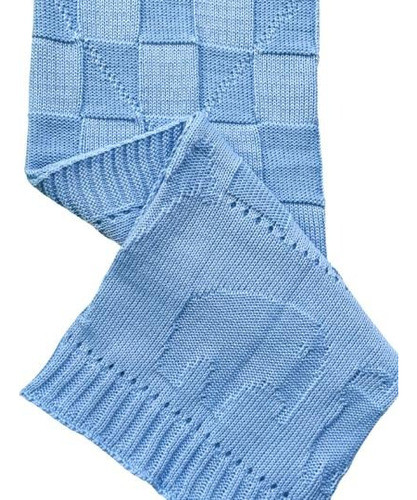 Manta Tricot - Safari - Azul Claro 0