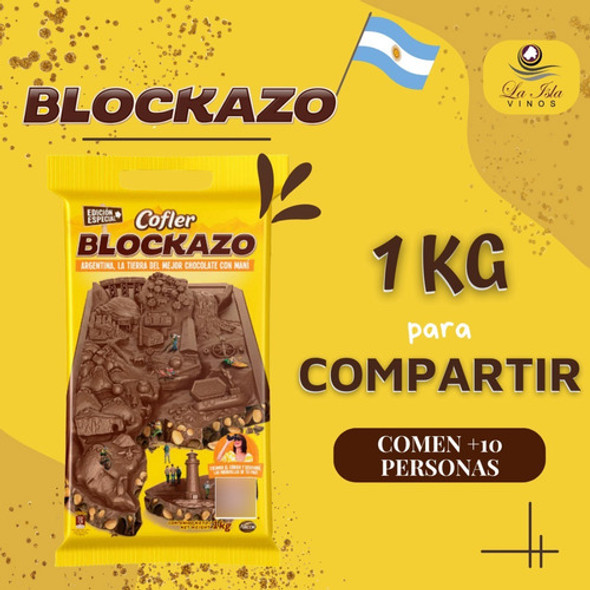 Chocolate Cofler Blockazo Caja X 8 Unidades X 1 Kg -- 1
