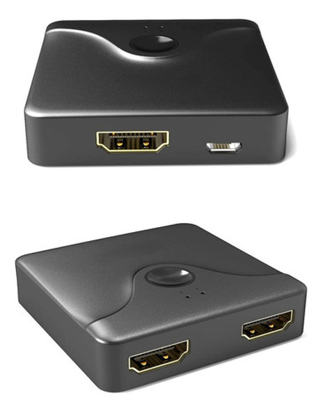 Switcher Hdmi 4k @30hz 1 In 2 Salida O 2 In 1 Salida / Mike 0
