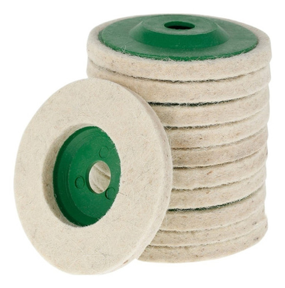 11 Peças De 100 Mm, 4 Discos De Feltro Polido Com Espelho De 0