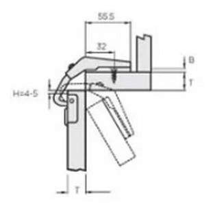 Bisagra Para  Alacena  Rinconera De  90° 1