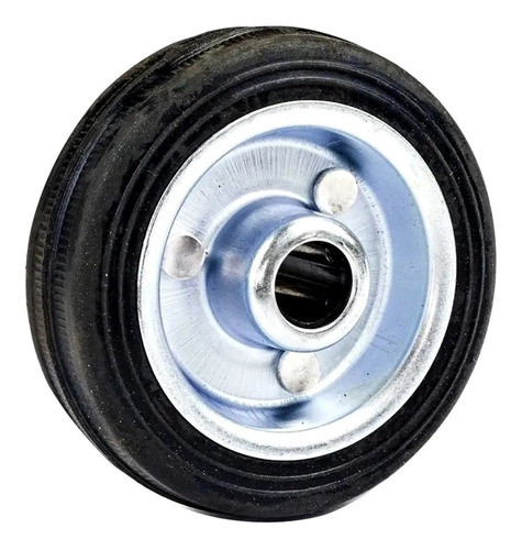 4 Roda Borracha Maciça 4 Polegada Rolamento Rolete Beltools 1