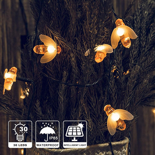 Luces De Cadena Solares Brillantes, Paquete De 2 Luces De Ha 1