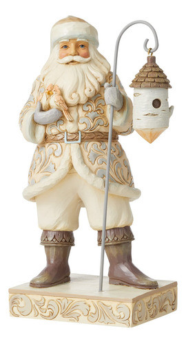 Enesco Jim Shore 6008860 - Figura De Papa Noel Con Abedul 1