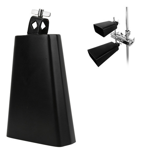 Musical De Percussão Cowbell De 7 Polegadas Black Metal Catt 1
