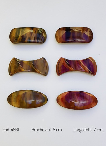 Broches Cabello Medianos Cod. 4561  Precio Por 2 U. 1