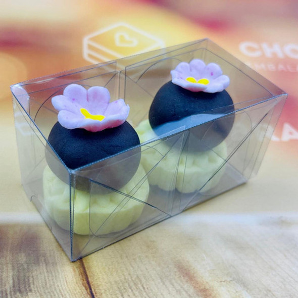 40 Caixa P/ 2 Doces Acetato Incolor 5027 1