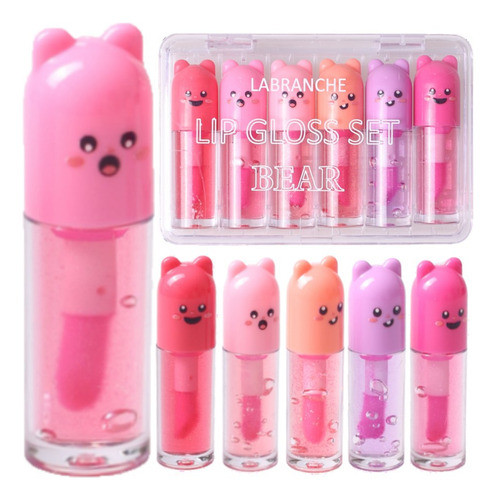 6 Kits - 06 Lip Gloss Set Bear La1178 Labranche 0