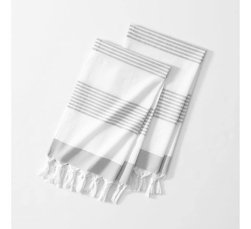 Elrene Home Fashions Boho Harper Stripe Anudado-borla Toalla 0