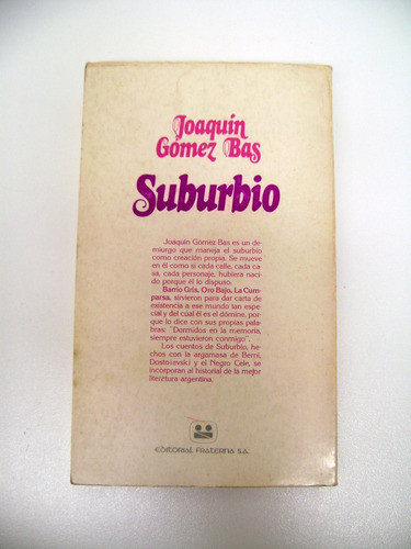Suburbio Joaquin Gomez Bas Cuentos Porteños Tango Reo Boedo 1