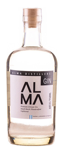 Gin Alma Premium Dry  2 Botellas  X 750 Ml Ayres Cuyanos 1