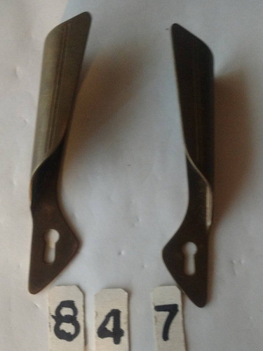 Dos Manijas Americanas Retro De Bronce Con Boca Llave 0