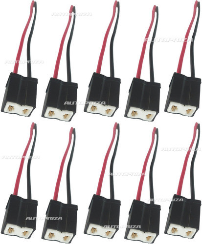 Fichas Portalámparas Baquelita Para Lámpara H7, X 10 Un. 0