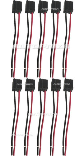 Fichas Portalámparas Baquelita Para Lámpara H7, X 10 Un. 1