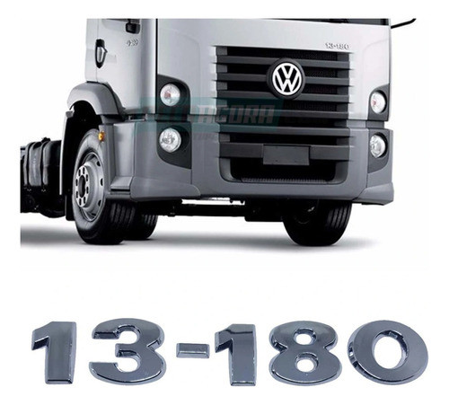 Emblema 13-180 Cromado Vw Constellation 13180 2012 Em Diante 0