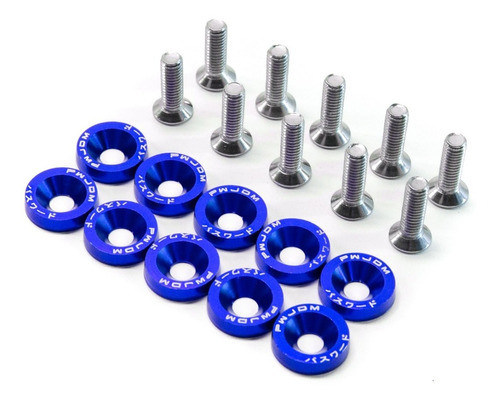 Arandelas Anodizadas Azul X 10 Tornillo 6mm Pw Jdm 0
