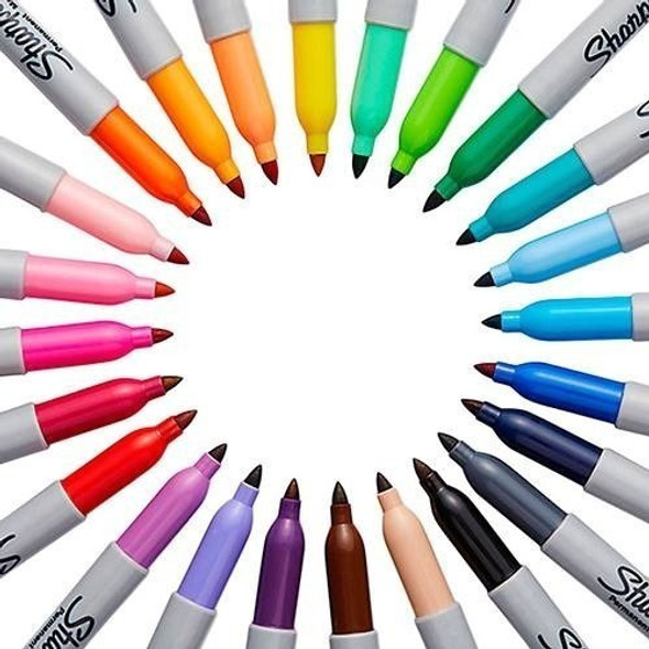 Marcadores Sharpie Permanentes Punta Fina X 24 Bentancor Out 1