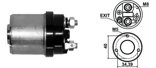 Solenoide De Arranque Fiat 128 147 Duna Uno Regatta Lc 9440k 0