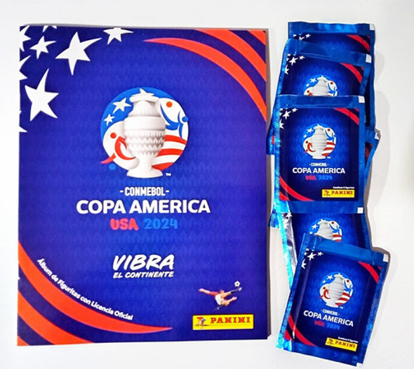 Álbum Copa América 2024 + 12 Sobres De Figuritas 0