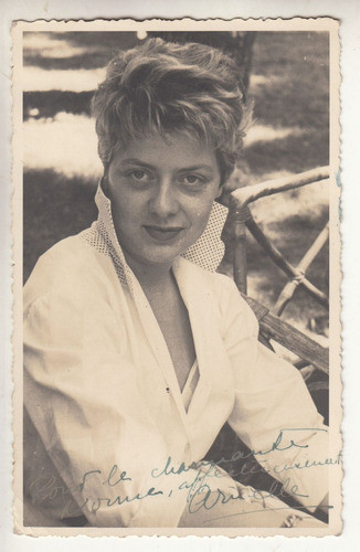 1954 Festival Cine Punta Del Este Fotografia Actriz Dedicada 0