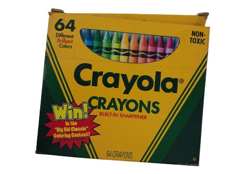 Giz De Cera Crayola, 64 Cores - Original 0