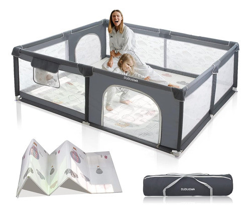 Dudugwa Baby Playpen, Baby Playard, Gran Parque Infantil Par 0