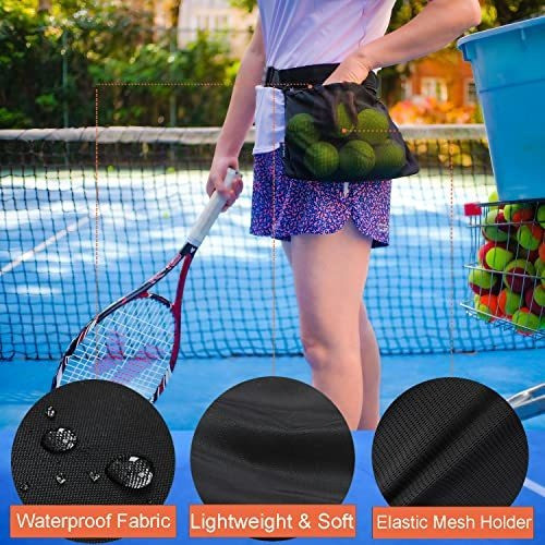 Soporte Para Pelotas De Tenis, Bolsa Tipo Cinturon Negra 1