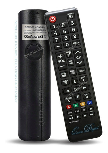 Control Remoto Para Samsung Smart Hub Bn59-01199s Smart Tv 0