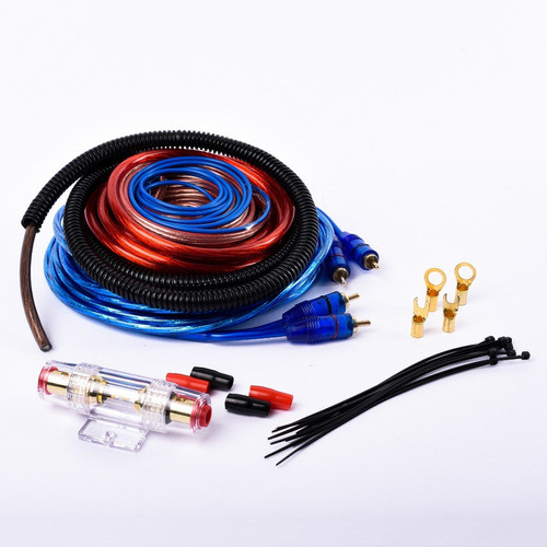 Kit Cables Instalacion Potencia 8 Gauge Hasta 1500w Maverick 1
